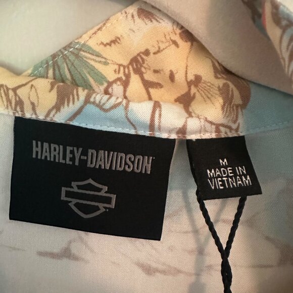 Harley-Davidson Out West Printed Woven Shirt Button Up Western - NWT - Medium - Picture 6 of 7